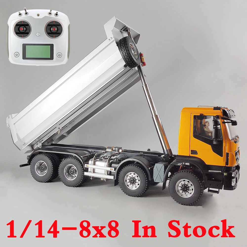Rc Hydraulic Dump Truck 8X8 Metal - 8x8 RC Car 1/14 Гидравлический RC