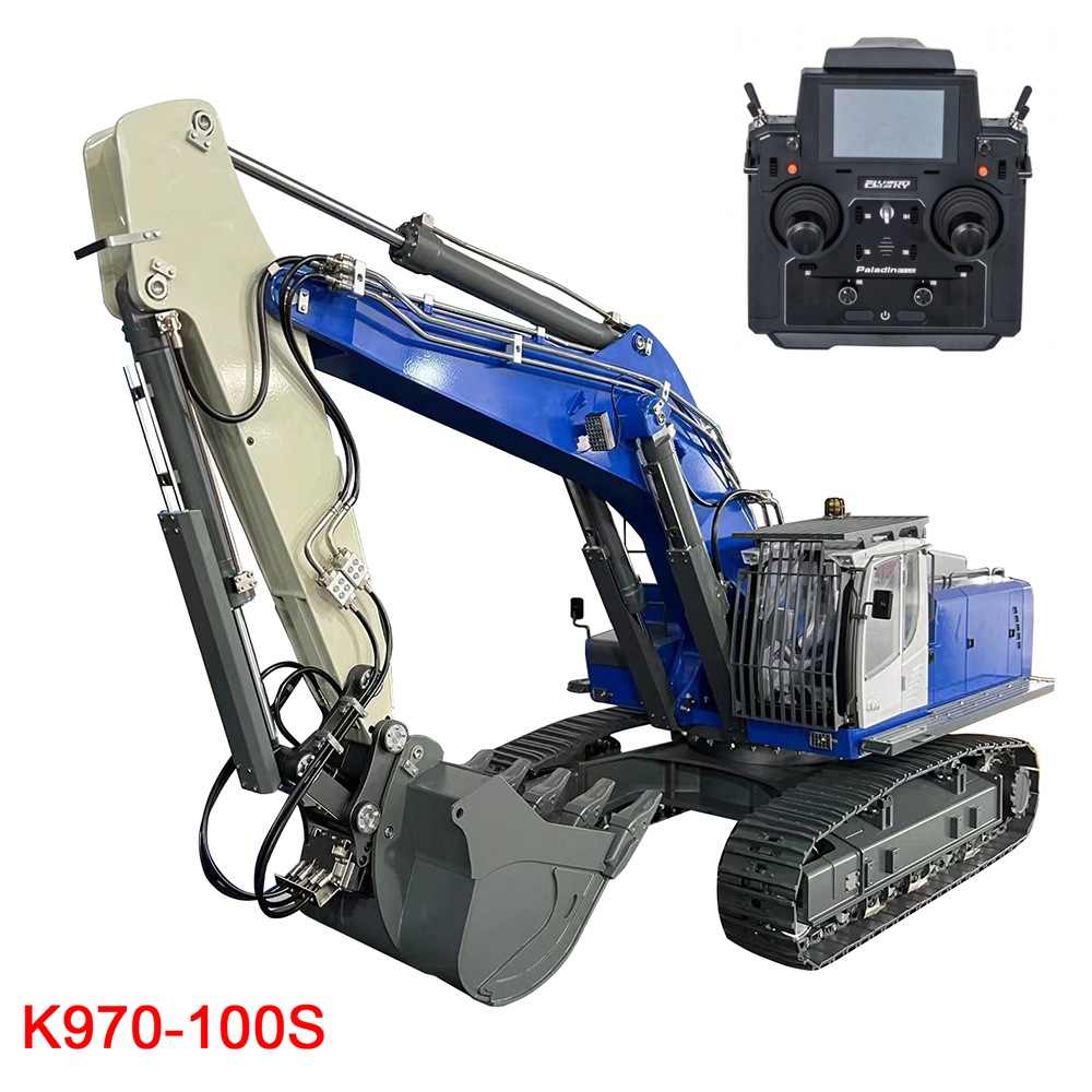 Rc Hydraulic Excavator 1/14 Metal - Новый гидравлический радиоуправляемый металлический экскаватор 1/14,