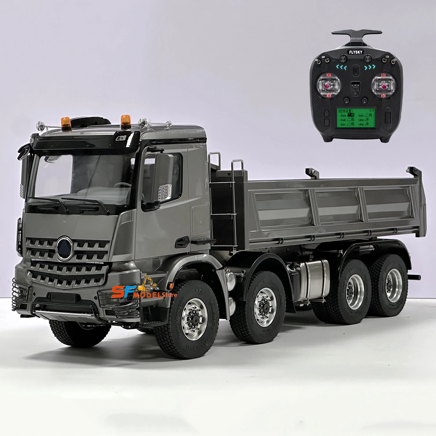 Радиоуправляемый самосвал 8x8, – обзор и цена Rc Hydraulic Dump Truck 8X8 Metal